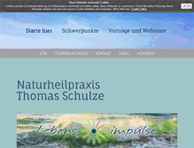 Tablet Screenshot of naturheilpraxis-schulze.com
